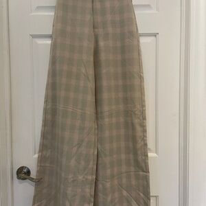 ❤️ URBAN OUTFITTERS DAISY STREET PLAID WIDE LEG TROUSER PANTS SIZE SMALL